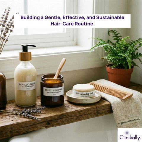 Building a Gentle, Effective, and Sustainable Hair-Care Routine