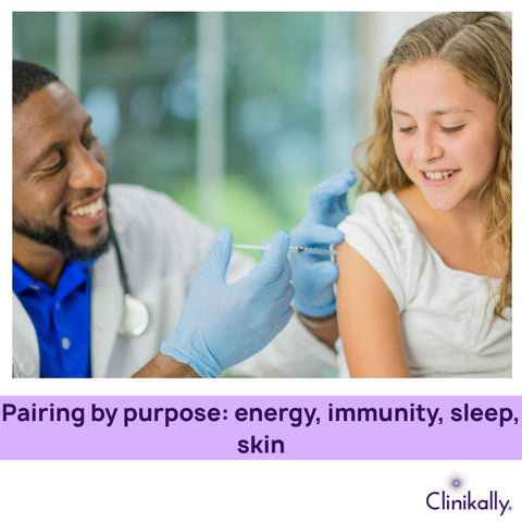 Pairing by purpose: energy, immunity, sleep, skin