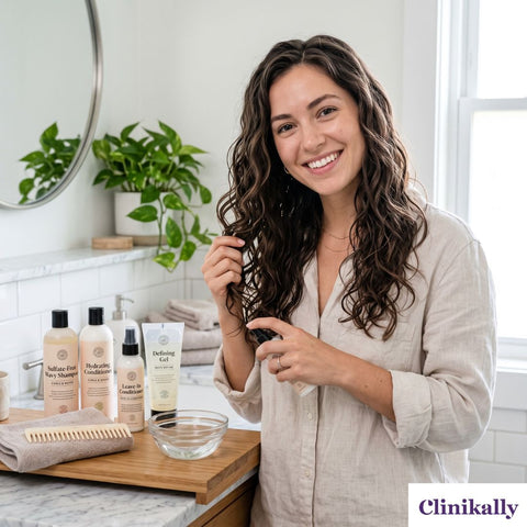 Wavy hair care routine