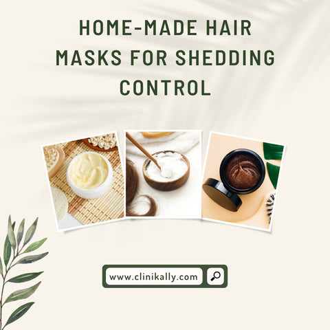 Home-Made Hair Masks for Shedding Control