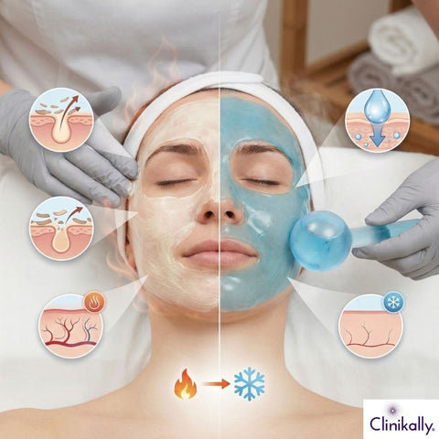 Fire and ice facial treatment comparison