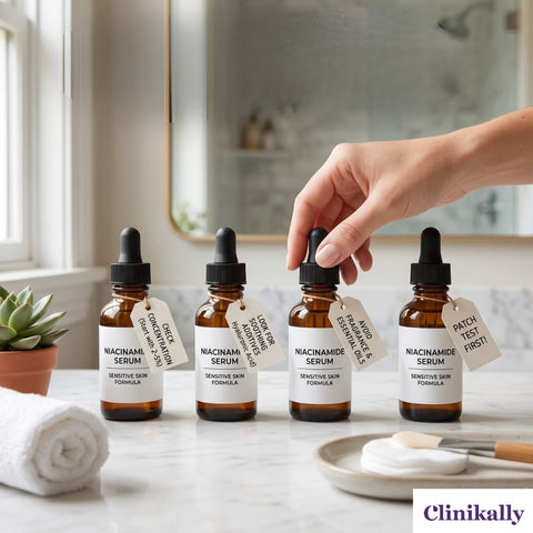 Tips for choosing niacinamide serum for sensitive skin.