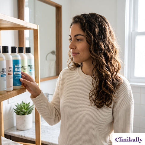 Choosing shampoo for wavy hair