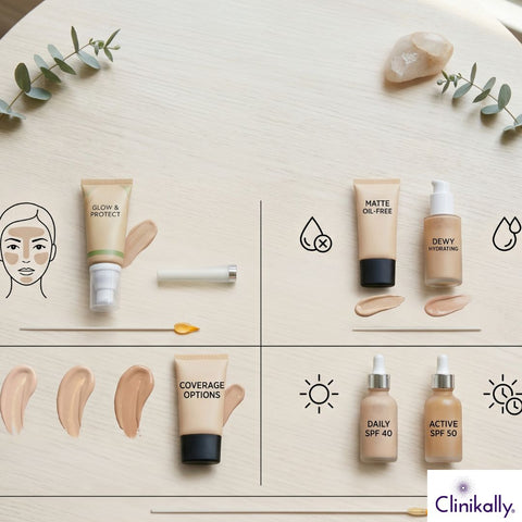 Comparison of tinted sunscreen textures for combination skin