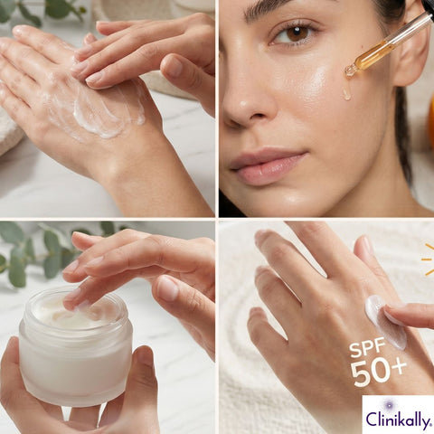 Steps for using vitamin c serum for dry skin