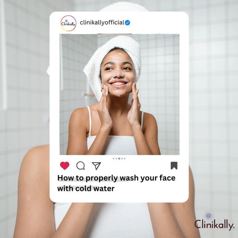 How to properly wash your face with cold water