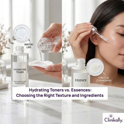 Hydrating toner and essence skincare comparison