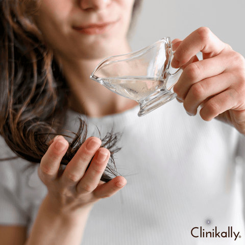 Step #2: Apply coconut oil on hair