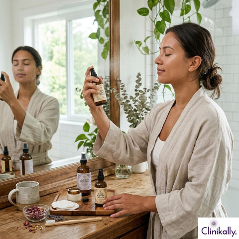 Routine to apply flower water