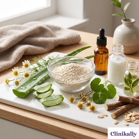 Soothing ingredients for sensitive skin