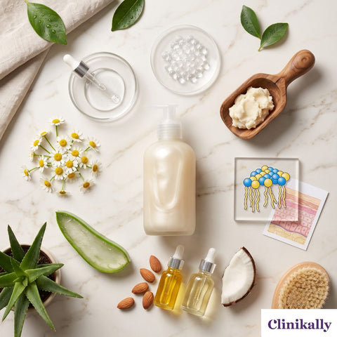Hydrating ingredients for body wash for dry skin