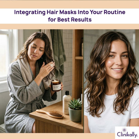 A girl showing amazing results of DIY hair mask on her hair