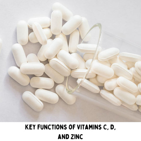 Key Functions of Vitamins C, D, and Zinc