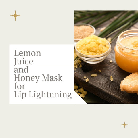 Lemon Juice and Honey Mask for Lip Lightening