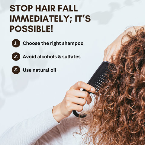Stop hair fall immediately; it’s possible!
