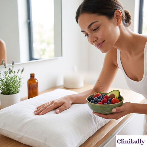 women healthy lifestyle for acne prevention