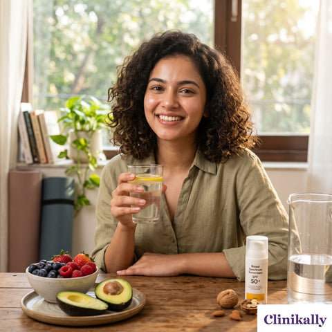 Healthy lifestyle habits for naturally glowing glass skin