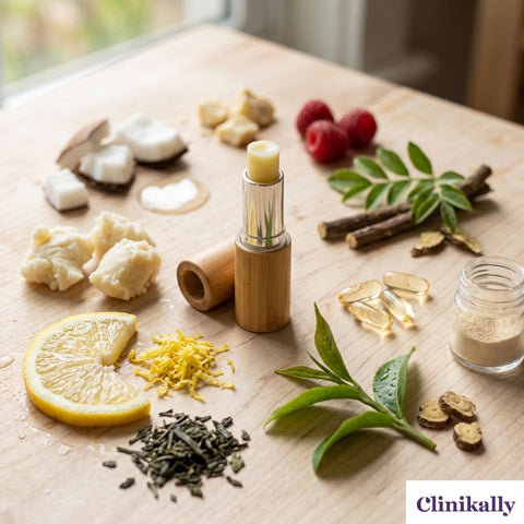 Natural ingredients used in lip balm