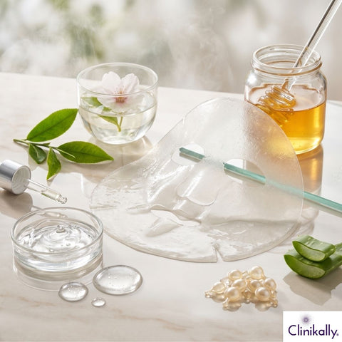 Hydrating sheet mask with honey aloe and serum ingredients