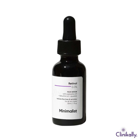 Minimalist 0.3% retinol serum bottle