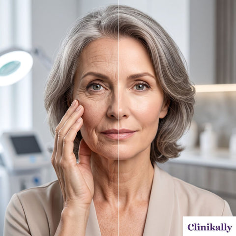 Facelift treatment before and after