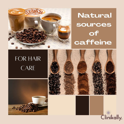 Natural sources of caffeine for hair care