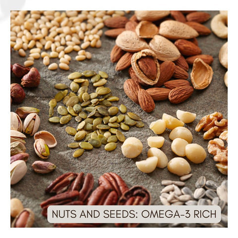 Nuts and Seeds: Omega-3 Rich