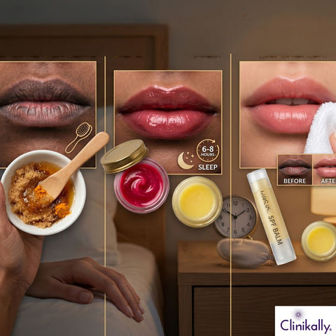Overnight lip care for brighter lips