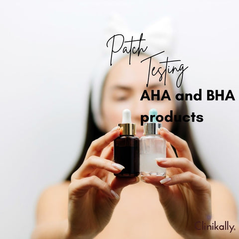 Patch testing AHA and BHA products