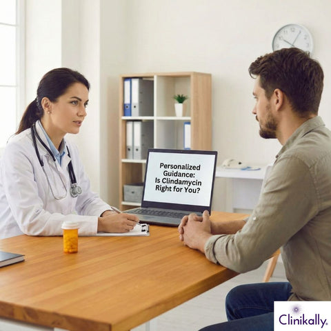 Patient talking to doctor during consultation