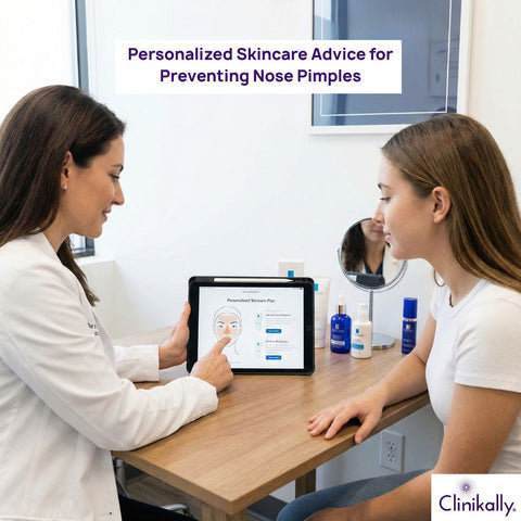A Dermatologist giving consultation to a patient