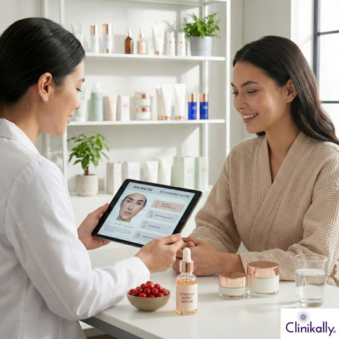Female doctor consulting a patient