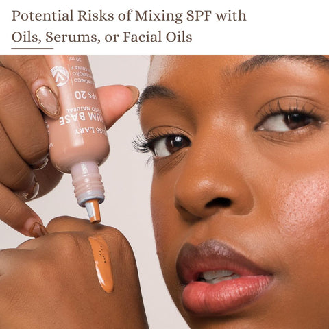 Potential Risks of Mixing SPF with Oils, Serums, or Facial Oils