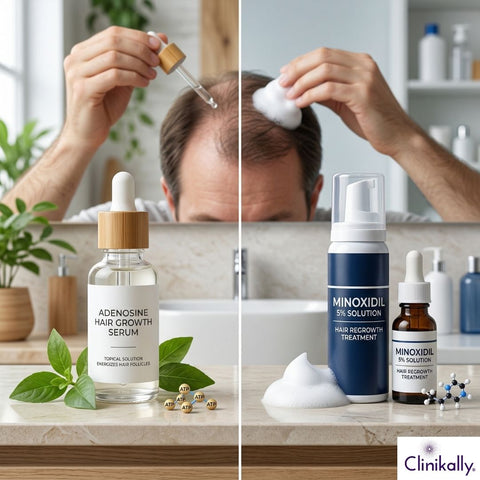 Adenosine vs minoxidil treatments