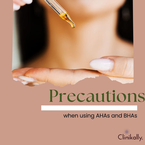 Precautions when using AHAs and BHAs