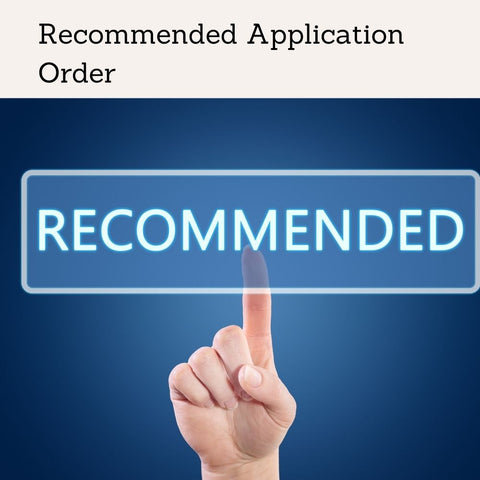 Recommended Application Order