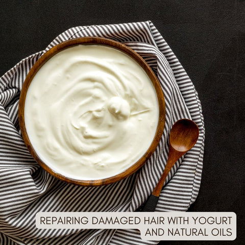 Repairing Damaged Hair with Yogurt and Natural Oils
