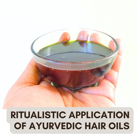 Ritualistic Application of Ayurvedic Hair Oils