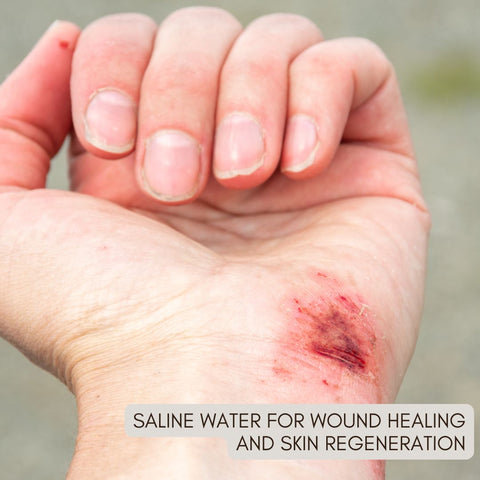 Saline Water for Wound Healing and Skin Regeneration