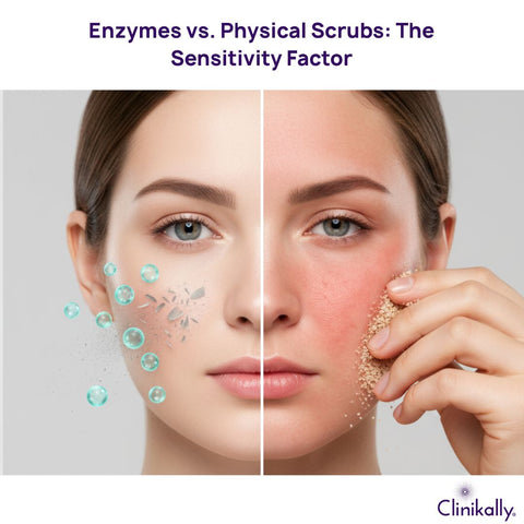Enzymes vs. Physical Scrubs: The Sensitivity Factor