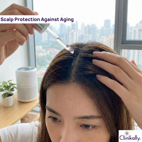 Scalp against Aging and Pollution