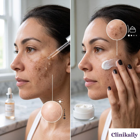 Serum vS cream for dark spot treatment