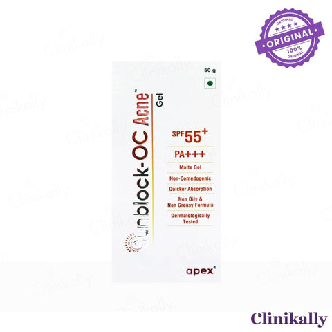 Sunblock-OC Acne Matte Sunscreen Gel SPF 55+ PA+++