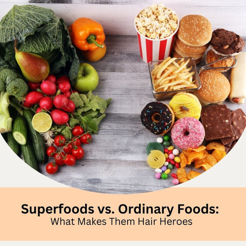 Superfoods vs. Ordinary Foods: What Makes Them Hair Heroes