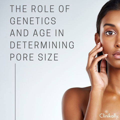 The Role of Genetics and Age in Determining Pore Size