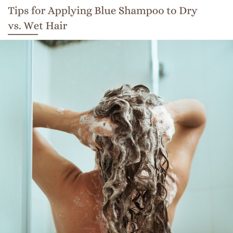 Tips for Applying Blue Shampoo to Dry vs. Wet Hair