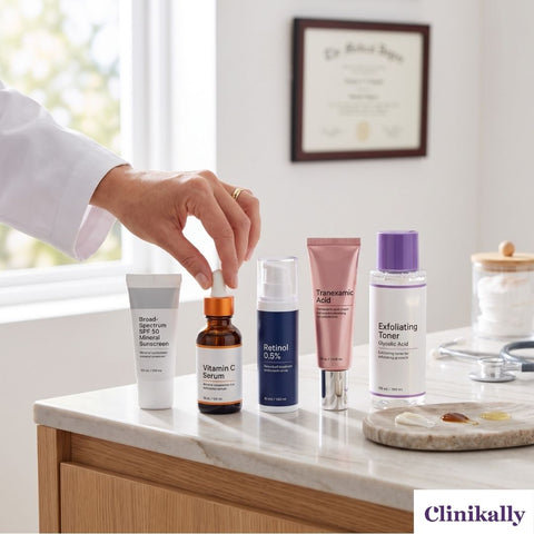 Dermatologist recommended products for melasma care