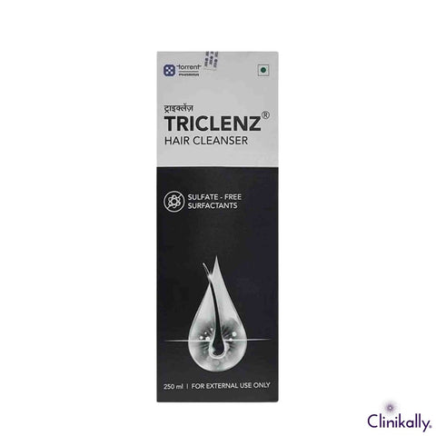 Triclenz Hair Cleanser sulphate-free scalp cleansing shampoo bottle for healthy hair care