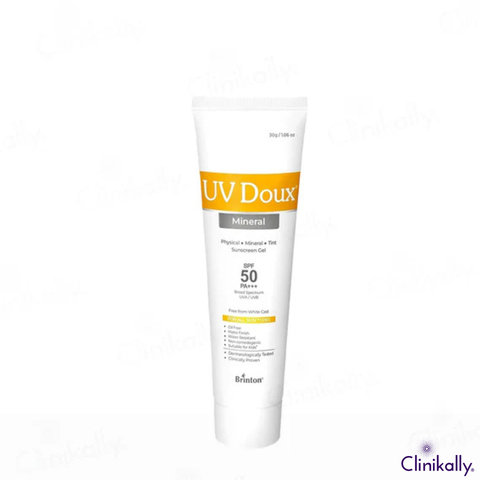 UV Doux Mineral SPF 50 sunscreen gel