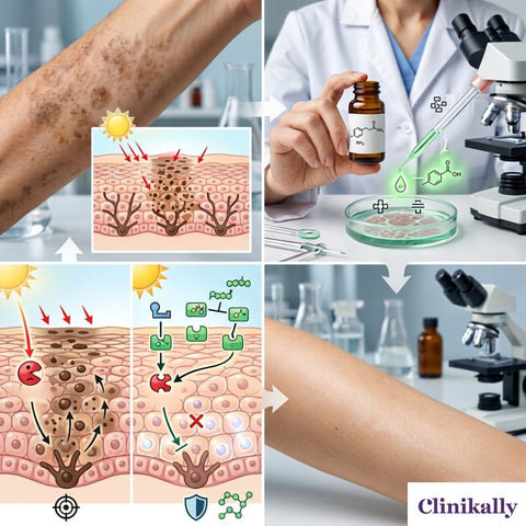 Tranexamic acid mechanism for reducing skin pigmentation